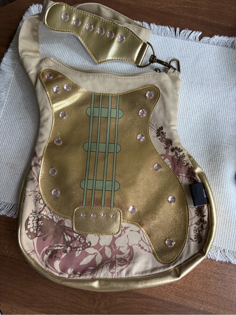 Disney Hannah Montana guitar-shaped shoulder bag vintage